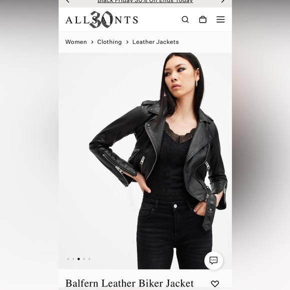 ALL SAINTS Balfern Jacket - Picture 3 of 6